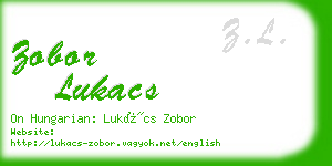 zobor lukacs business card